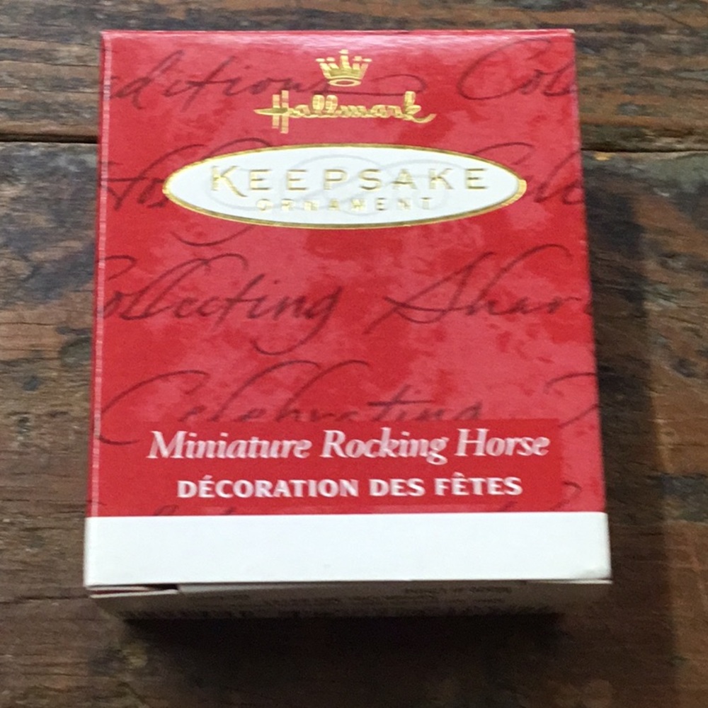 Hallmark Miniature Rocking Horse Ornament 2001